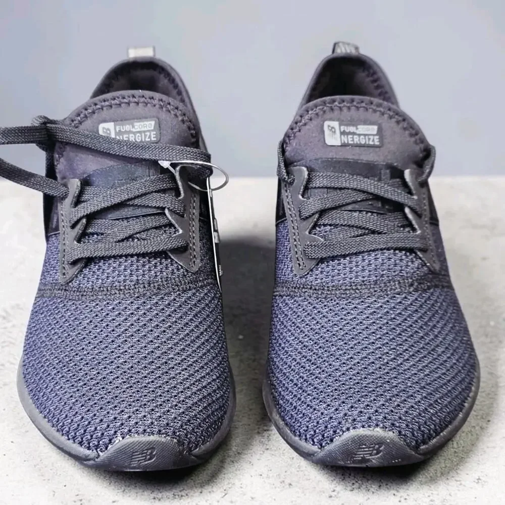 New Balance FuelCore Nergize Black Slip On Running Shoes Womens Size 5 WXNRGSK N
